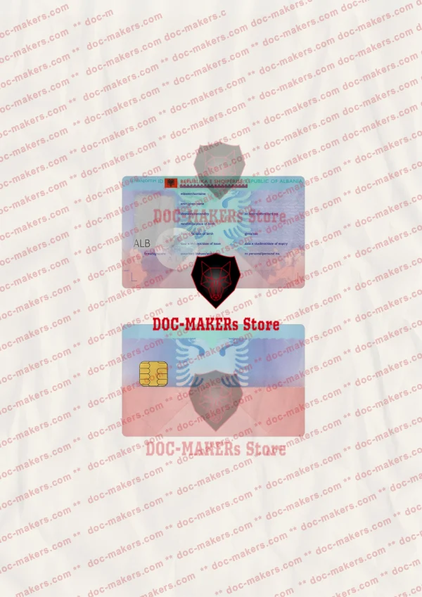 Albania ID Card – PSD Template